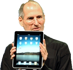 Steve Jobs presenteert Ipad