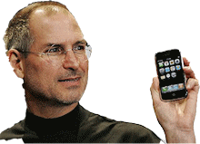 Steve Jobs presenteert de Iphone 1